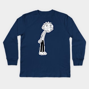 Rodrick Heffley - Diary of a Wimpy Kid Kids Long Sleeve T-Shirt